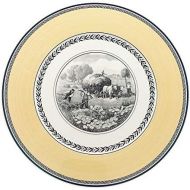[아마존베스트]Villeroy & Boch 1010672600 Audun Ferme Buffet Plate, 12 in, White/Gray/Yellow