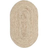 Safavieh Cape Cod Collection CAP252A Hand-woven Jute Area Rug, 3 x 5 Oval, tural