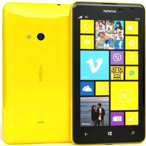 Nokia Lumia 625 Windows Phone (Unlocked, 8GB, Yellow)