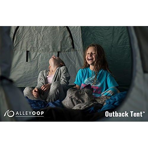  JumpSport Trampoline Tent | Safe No-Pole Safety Design| Giant Size 11 Across, 5.5 Tall | Trampoline Bounce House or Have a Backyard Campout | AlleyOOP Outback and JumpSport BigTop