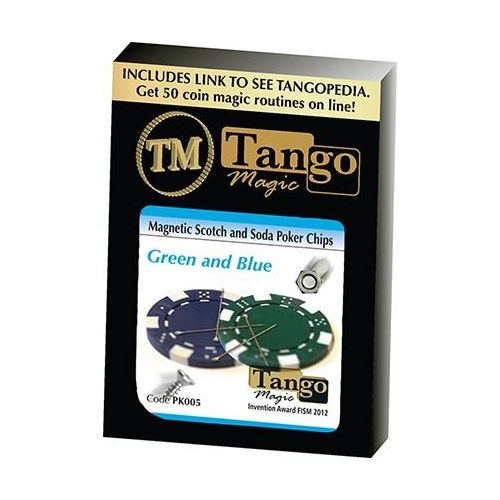  Tango Magic Magic Trick | Magnetic Scotch and Soda Poker Chips by Tango PK005 | Money | Coin Magic | Close Up | Gambling