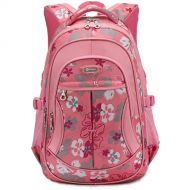 Qomalaya School Backpack Cute Water Resistant School Bookbags for Teens Casual Style Lightweight Travel Daypack