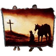 Pure Country Weavers Reverence Blanket Tapestry Throw