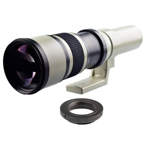  Baosity 500mm f6.3 Telephoto Fixed Lens for Canon EOS 80D, 77D, 70D, 60D, 7D, 6D, 5D, 7D Mark II, T7i, T6s, T6i, T6, T5i, T5, SL1 and SL2 Cameras