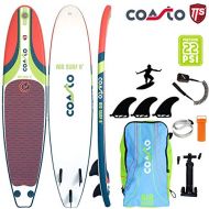 COASTO Air Surf 8’ Inflatable Surfboard Wellenreiten US-Finnen 244x57x8cm