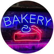 ADVPRO Bakery Cake Shop Dual Color LED Neon Sign Blue & Red 16 x 12 st6s43-i2380-br