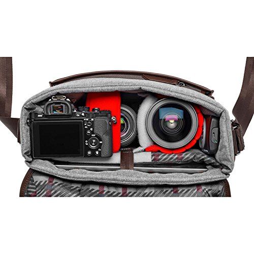  Manfrotto MB LF-WN-MS Camera Messenger Bag for CSC Lifestyle Windsor S, Grey