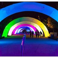 Foammaker Promotional LED Lighting Inflatable Arch Color Change Blow up Lighting Archway for Event Parties Toys (5m Width)