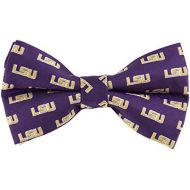 Eagles Wings NCAA LSU Tigers Repeated Logo Bow Tie - Purple