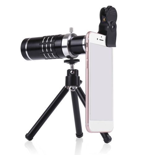  MonkeyJack Smart Phone Lens,18X Telephoto Lens with Mini Flexible Tripod and Universal Clip Kit for iPhone Samsung Most Smartphone Photography Accessory