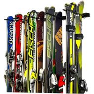 [아마존베스트]StoreYourBoard Omni Ski and Snowboard Wall Storage Rack, Holds 10 Pairs, Ski Wall Mount, Home and Garage Storage Hanger
