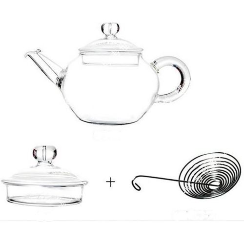  Lifeyz klare transparente glas teekanne hochwarmfester teekanne blume tea coffee pot mit rostfreier Stahl infuser 600ml (250ml)