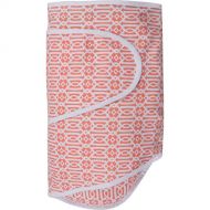 Miracle Blanket Swaddle for Baby Girls, Coral Lattice, Newborn to 14 Weeks