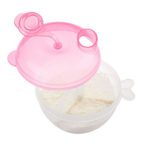  [아마존베스트]Accmor Baby Milk Powder Formula Dispenser, Non-Spill Formula Dispenser and Snack Storage Container, Pink.