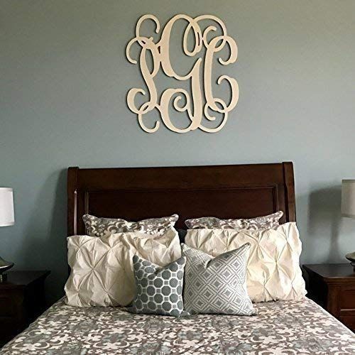  Up to 36 inches SALE 12-36 inch Wooden Monogram Letters Vine Room Decor Nursery Decor Wooden Monogram Wall Art Large Wood monogram wall hanging wood LARGE: Home & Kitchen