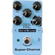 Aural Dream Super Chorus Guitar Effect Pedal with 4 modes and 8 waves reaching 32 chorus effects True bypass