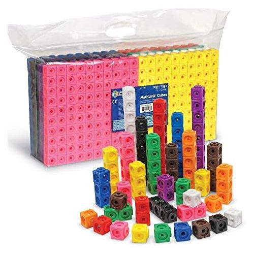  Learning Resources MathLink Cubes - Set of 1000 Cubes