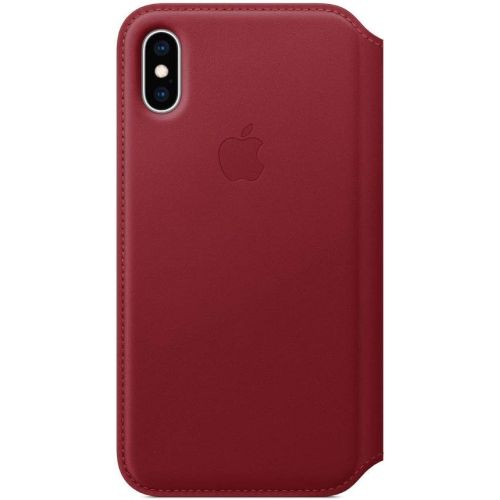 애플 Apple Leather Folio (for iPhone Xs) - (Product) RED