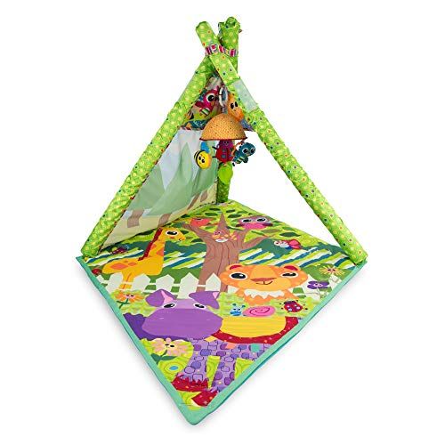  Lamaze LAMAZE - 4-in-1 Play Gym, an Open Mesh Play Tent and Tunnel for Baby to Lay, Sit, Crawl and Explore, with Multiple Positions, Detachable Toys and a Mirror, 0 Months and Older