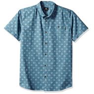 O%27NEILL ONEILL Mens Standard Fit Short Sleeve Woven Button Down Mini Print Shirt
