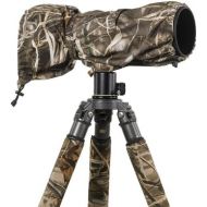 LensCoat Raincoat RS for Camera and Lens, Large Rain Cover Sleeve Camouflage Protection (Realtree Max4 HD) LCRSLM4
