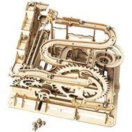 [아마존베스트]ROKR Marble Run Wooden Model Kits 3D Puzzle Mechanical Puzzles for Teens and Adults(Waterwheel Coaster)