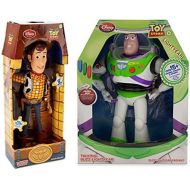 Disney Toy Story 12-Inch Talking Buzz Lightyear and 16-Inch Talking Woody Figures