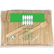 Perfect Stix Green Fork 140-1000ct Birchwood Compostable Cutlery Fork, 5-1/2 Length (Pack of 1000)