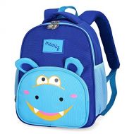 LAKEAUSY Cute Animal Toddler Backpack School Kid Lunch Bag Childrens Knapsack for Boy 3-6