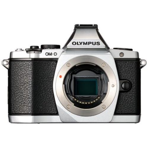  Olympus OM-D E-M5 16MP Live MOS Mirrorless Digital Camera with 3.0-Inch Tilting OLED Touchscreen [Body Only] Silver (Discontinued by Manufacturer)