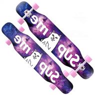 KYCD Skateboard Allrad Doppel Rocker Erwachsene Kinder und Jugendliche Anfanger Professionelles Ahorn Long Board (Farbe : A)