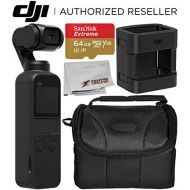 [아마존베스트]DJI Osmo Pocket Handheld 3 Axis Gimbal Stabilizer with Integrated Camera + DJI Part 3 Accessory Mount Starters Bundle