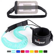 Unigear Premium 10 Coiled SUP Leash Inflatable Paddle Board Surfboard Leash with Waterproof Wallet