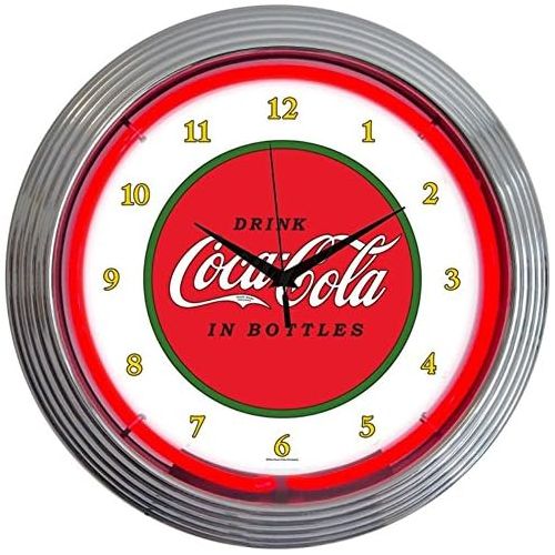  Neonetics Drinks Coca Cola 1910 Classic Neon Wall Clock, 15-Inch