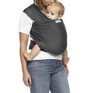 [아마존베스트]MOBY Moby Evolution Baby Wrap Carrier (Charcoal) - Toddler, Infant, and Newborn Wrap Carrier - Wrap Baby Carrier Ideal for Parents On The Go - Ergonomic Baby Wrap for Mom Or Dad - A Reg