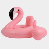 NISHANG Pink Flamingo Infant Child Swimming Ring Inflatable Mount Baby Inflatable Thick Floating Bed Summer Outdoor Beach Swimming Pool Gift Pump