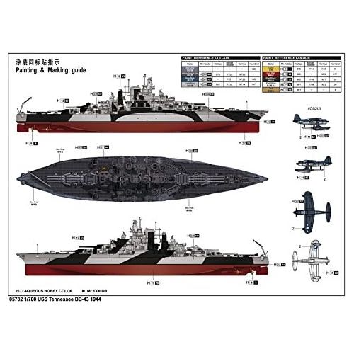  Trumpeter USS Tennessee Bb-43 1944 Building Kit