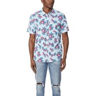 RVCA Mens Mcmillan Floral Woven Short Sleeve Shirt