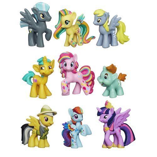 마이 리틀 포니 My Little Pony Friendship Is Magic Minis Set of 9 - Daring Pony Story, Ponyville Newsmaker & Soaring Pegasus