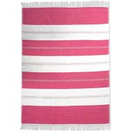 NOVICA Decorative Cotton Tablecloth, Pink, Sweet Oaxaca