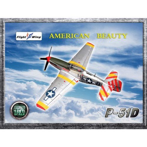  FLTFW001A 1:18 Flight Wing P-51D Mustang American Beauty (pre-painted) MODEL KIT