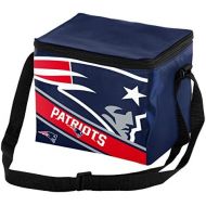 Forever Collectibles New England Patriots Big Logo Stripe 6 Pack Cooler