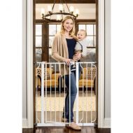 Regalo Extra Tall Walk Through Gate, Pressure Mount with Included Extension Kit