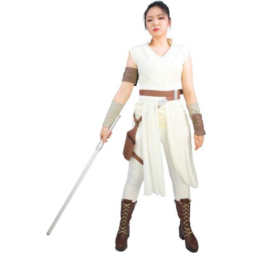  Xcoser Deluxe Womens Rey Costume & Belt & Bag Outfit for Halloween Cosplay