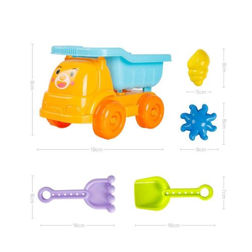  AODLK 14Pcs Sets of Beach Toys Soft Rubber Beach Bucket Toy Set Fun Toys Childrens Gifts Summer Outdoor Fun Sand Box Set Kit Easy Clean and Store