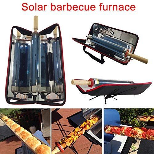  Inofia Zoomarlous Outdoor Portable Solar Grill Folding Metal Barbecue Food Class Cooking Stainless Energy Effectively