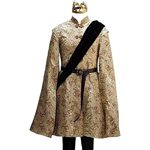  AGLAYOUPIN Adult King Wedding Costume Jacket Outfit Crown Halloween