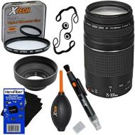 Canon EF 75-300mm f4-5.6 III Telephoto Zoom Lens for Canon SLR Cameras (International Version) + 7pc Bundle Accessory Kit w HeroFiber Ultra Gentle Cleaning Cloth