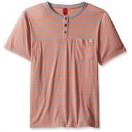 UNIONBAY Mens Short Sleeve Raglan Henley Pocket Tee Shirt