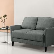 Zinus Jackie Classic Upholstered 53.5 Inch Sofa Couch / Loveseat, Grey Hint Green